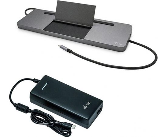 I-TEC USB-C Metal Dock + Charger 112W Dokstacijas portatīvajiem datoriem
