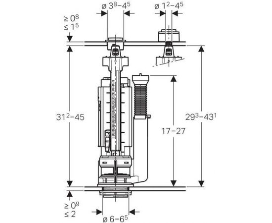 Geberit skalošanas mehānisms Встроенные фреймы