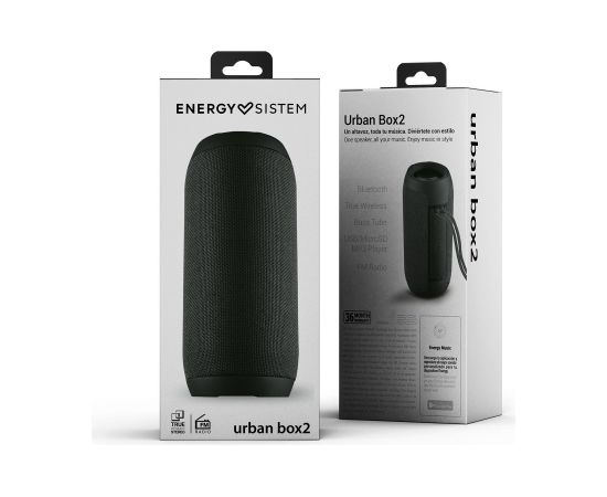 Energy Sistem Speaker Urban Box 2 10 W, Bluetooth, Wireless connection, Onyx