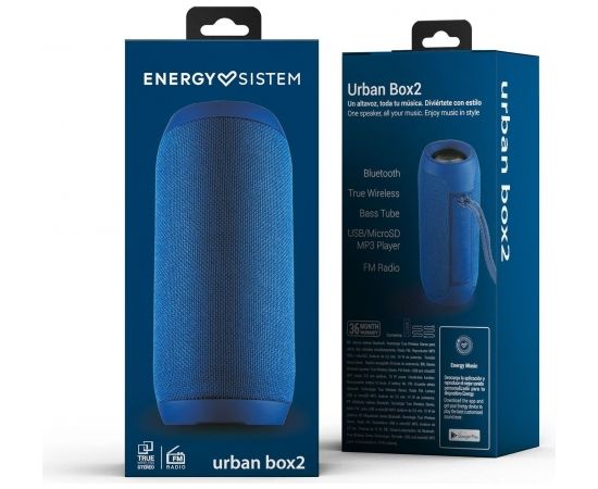 Energy Sistem Speaker Urban Box 2 10 W, Bluetooth, Wireless connection, Ocean
