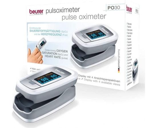 Beurer Pulse Oximeter PO30 Display Graphic, Auto power off