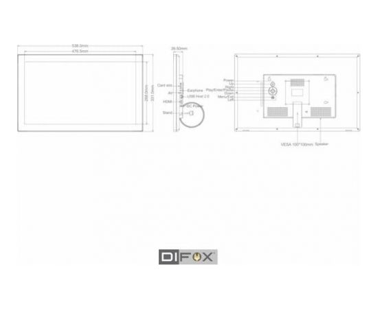 Braun DigiFrame 215 Business Line 54,61cm (21,5 )