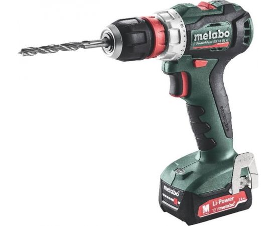 Akumulatora urbjmašīna PowerMaxx BS 12 BL Q / 2x2,0Ah, Metabo