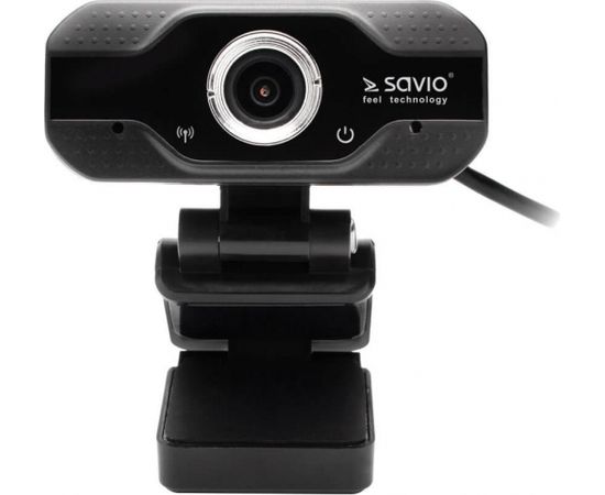 Savio CAK-01 Web Kamera Full HD 1080P ar Mikrofonu Melna