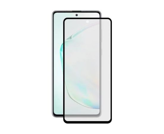 Fusion Full Glue 5D Tempered Glass Aizsargstikls Pilnam Ekrānam Samsung N770 Galaxy Note 10 Lite Melns