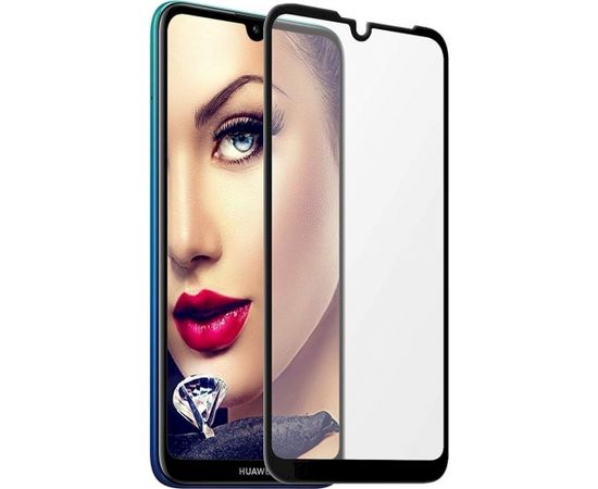 Fusion Full Glue 5D Tempered Glass Защитное стекло для экрана Huawei P Smart Plus 2019 / P Smart 2020 / Honor 10 Lite Черное