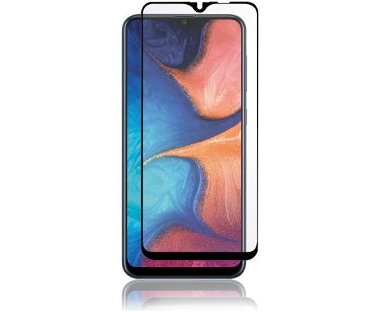 (Ir veikalā) Aizsargstikls Pilnam Ekrānam Samsung A202 Galaxy A20e Melns