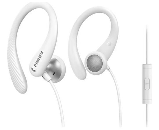 PHILIPS TAA1105WT/00 In-Ear White sporta austiņas ar cilpiņu un mikrofonu