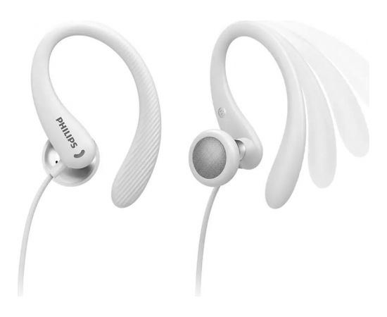 PHILIPS TAA1105WT/00 In-Ear White sporta austiņas ar cilpiņu un mikrofonu