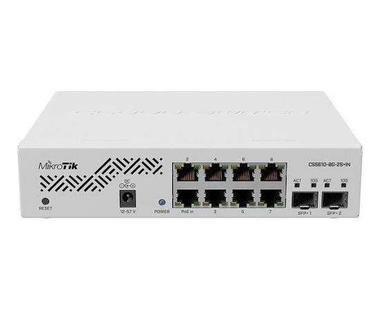 NET SWITCH 8PORT 1000M 2SFP+/CSS610-8G-2S+IN MIKROTIK