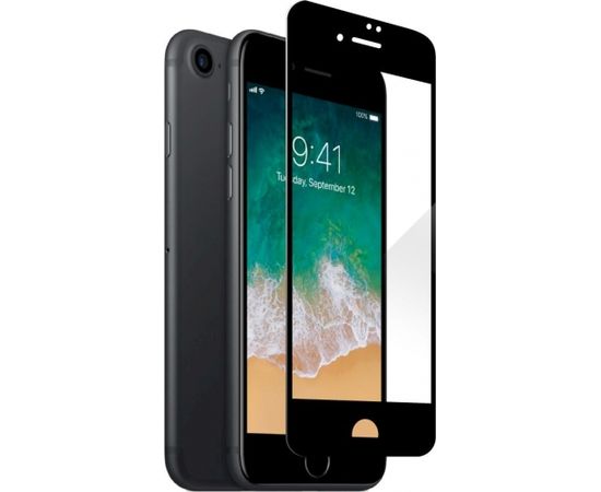 Fusion Full Glue 5D Tempered Glass Защитное стекло для экрана Apple iPhone 7 / 8 / SE 2020 Черное