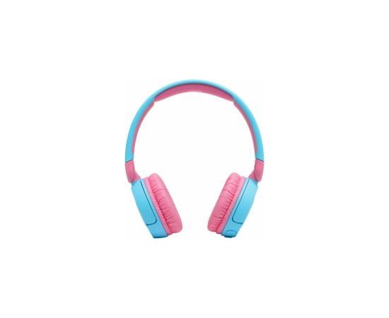 JBL JR 310 BT Kids on-ear austiņas ar Bluetooth bērniem, zilas ar rozā