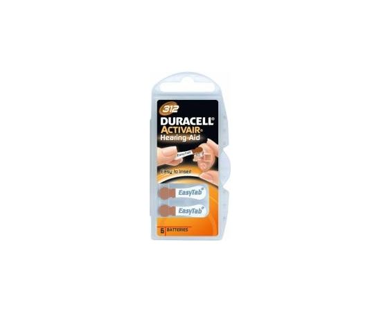 Duracell Hearing Aid 312 A312 6 pack