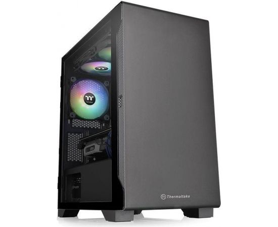 Case|THERMALTAKE|S100 TG|MiniTower|Not included|MicroATX|MiniITX|Colour Black|CA-1Q9-00S1WN-00