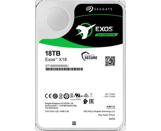 SEAGATE HDD Server Exos X18 512E/4kn ( 3.5'/ 18TB/ SATA 6Gb/s / 7200rpm)