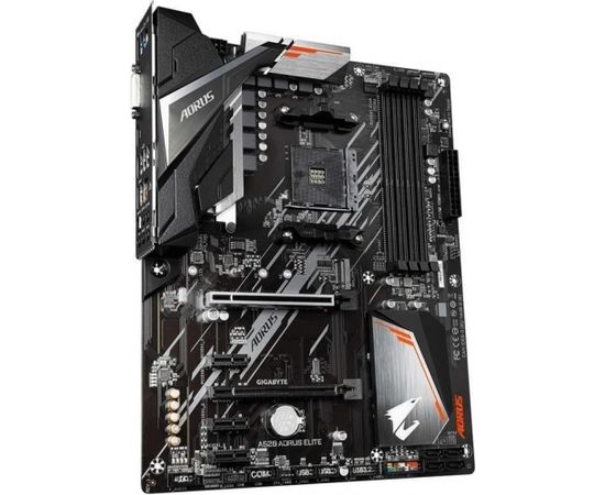 Gigabyte A520 AORUS ELITE 1.0 Processor family AMD, Processor socket AM4, DDR4 DIMM, Memory slots 4, Number of SATA connectors 4 x SATA 6Gb/s connectors, Chipset AMD A, ATX