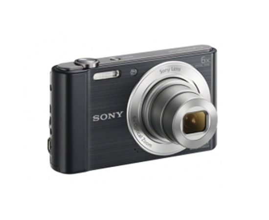 Sony Cyber-shot DSC-W810 Compact camera, 20.1 MP, Optical zoom 6 x, Digital zoom 48 x, Image stabilizer, ISO 800, Display diagonal 6.86 cm, Video recording, Lithium, Black