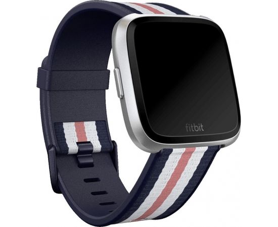 Fitbit ремешок для часов Versa Woven L, темно-синий/розовый