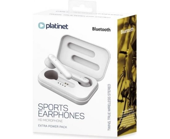 Platinet PM1040W Air s Bluetooth 5.0 Стерео Гарнитура с Микрофоном (MMEF2ZM/A) Белый