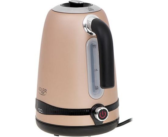 Adler Kettle AD 1295	 Electric, 2200 W, 1.7 L, Stainless steel, 360° rotational base, Golden