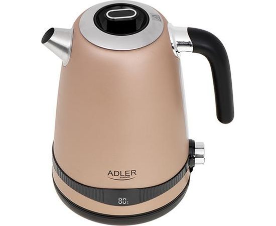 Adler Kettle AD 1295	 Electric, 2200 W, 1.7 L, Stainless steel, 360° rotational base, Golden