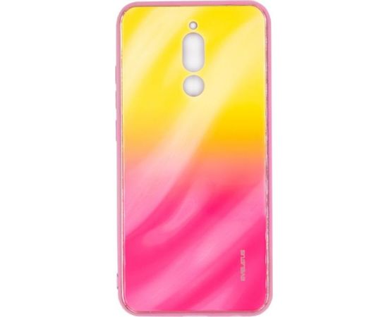 Evelatus Xiaomi Redmi 8 Water Ripple Gradient Color Anti-Explosion Tempered Glass Case Gradient Yellow-Pink