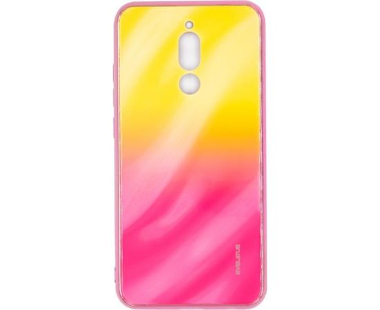 Evelatus Xiaomi Redmi 8 Water Ripple Gradient Color Anti-Explosion Tempered Glass Case Gradient Yellow-Pink