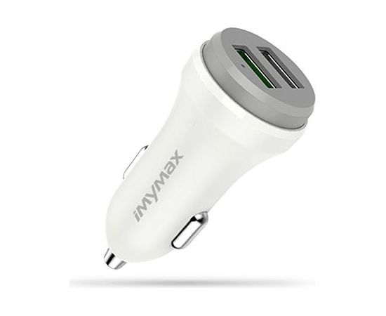 iMymax C54 Premium Auto Lādētājs 2 x USB / 30W / 5.4A Balts