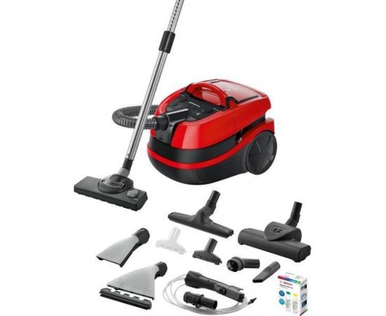 BOSCH BWD421PET Aquafilter 2100W Black/Red Putekļu sūcējs