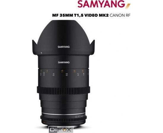 Samyang MF 35mm T1,5 VDSLR MK2 Canon RF