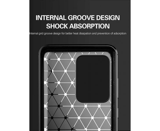 Fusion Trust Back Case silikona aizsargapvalks Samsung Galaxy A42 5G melns