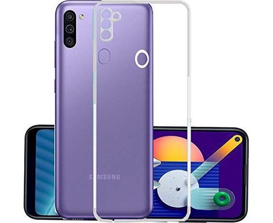 Fusion Ultra Back Case 1 mm Izturīgs Silikona Aizsargapvalks Samsung M115 Galaxy M11 Caurspīdīgs