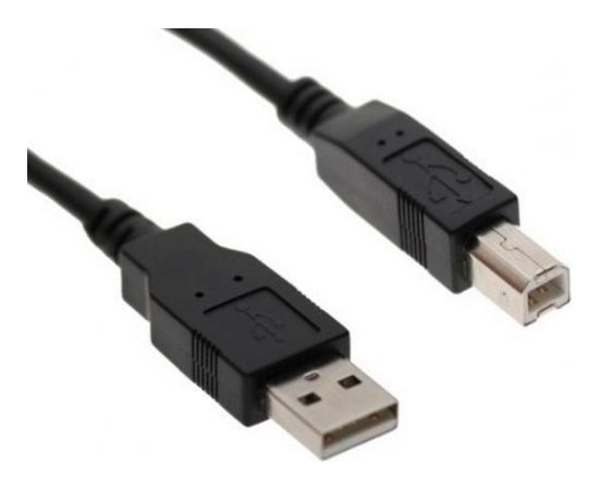 Omega OUAB3 USB 2.0 A-plug AM-BM Printera vads 3m Melns