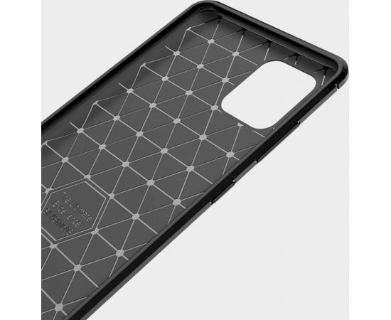 Fusion Trust Back Case Silikona Aizsargapvalks Priekš Samsung A217 Galaxy A21s Melns