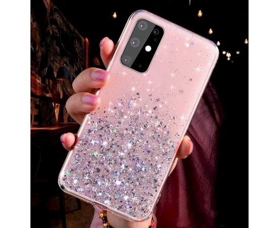 Fusion Glue Glitter Back Case Силиконовый чехол для Apple iPhone 11 Pro Розовый
