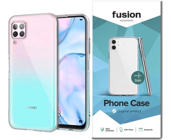 Fusion Ultra Clear Series 2 mm Силиконовый чехол для Huawei P40 Lite Прозрачный (EU Blister)