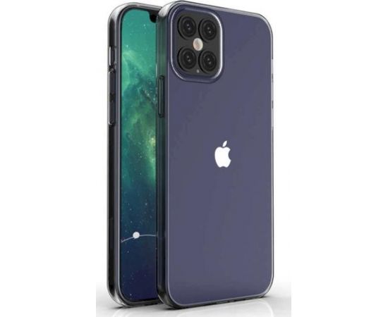 Fusion Ultra Back Case 1 mm Izturīgs Silikona Aizsargapvalks Apple iPhone 12 / 12 Pro Caurspīdīgs