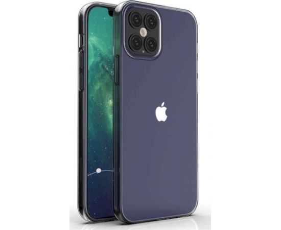 Fusion Ultra Back Case 1 mm Izturīgs Silikona Aizsargapvalks Apple iPhone 12 Pro Max Caurspīdīgs