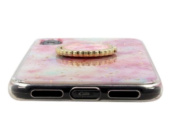 Fusion Marble Ring Back Case Силиконовый чехол для Apple iPhone 12 Mini Розовый