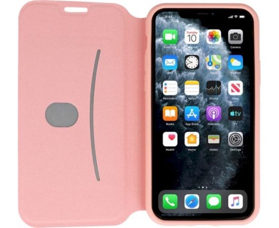 Fusion Lite Book Case Grāmatveida Maks Telefonam Apple iPhone 12 Pro Max Gaiši Rozā