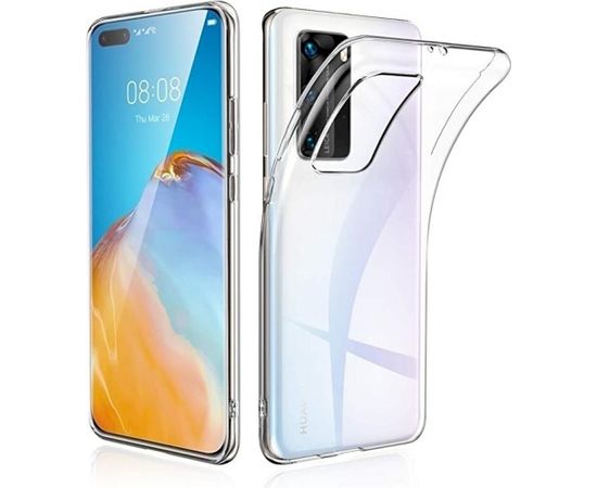 Fusion Ultra Back Case 0.3 mm Izturīgs Silikona Aizsargapvalks Huawei P40 Pro Caurspīdīgs