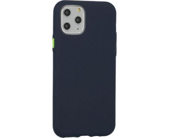 Fusion Solid Case Silikona Aizsargapvalks Priekš Samsung G980 Galaxy S20 Zils