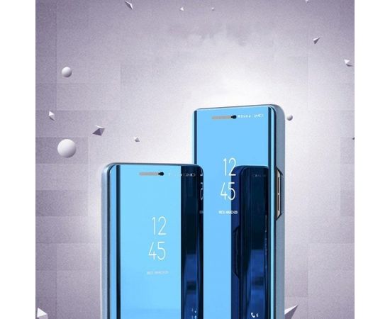 Fusion Clear View Case Grāmatveida Maks Priekš Huawei Y6S / Honor 8A / Y6 Prime 2019 Zils