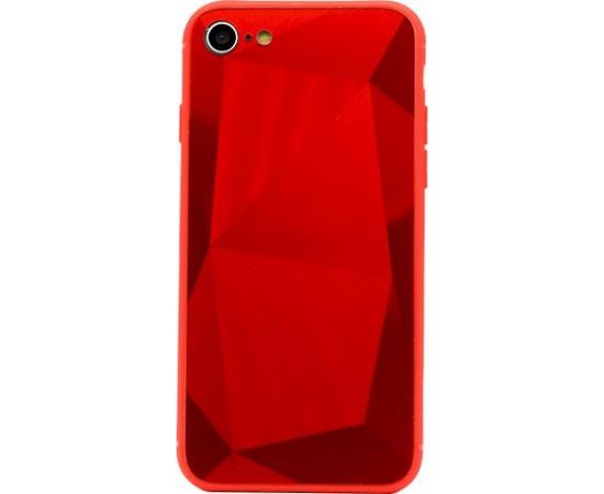 Fusion Diamond Stone Back Case Silikona Aizsargapvalks Priekš Apple iPhone 11 Pro Max Sarkans