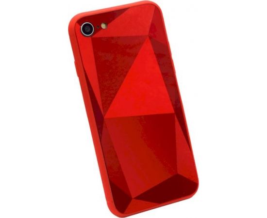 Fusion Diamond Stone Back Case Silikona Aizsargapvalks Priekš Apple iPhone 11 Pro Max Sarkans