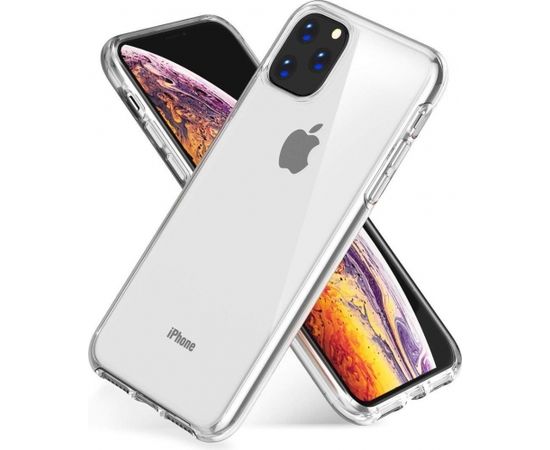 Fusion Ultra Back Case 1 mm Izturīgs Silikona Aizsargapvalks Priekš Apple iPhone 11 Pro Max Caurspīdīgs