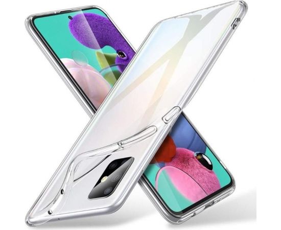 Fusion Ultra Back Case 0.3 mm Izturīgs Silikona Aizsargapvalks Priekš Samsung A515 Galaxy A51 Caurspīdīgs