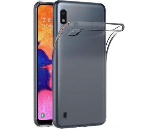 Fusion Ultra Back Case 0.3 mm Izturīgs Silikona Aizsargapvalks Priekš Samsung A105 Galaxy A10 / Galaxy M105 M10 Caurspīdīgs