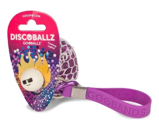 Key Craft Kids Krafts Gooballz  Coloured Disco Art.GP218  Антистрессовый мягкий силиконовый мячик c держателем