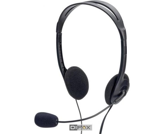 ednet Multimedia Stereo Headset w. Microphone 1,8m